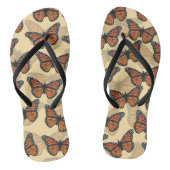 Botanische Monarch vlinders patroon Teenslippers (Voetbed)