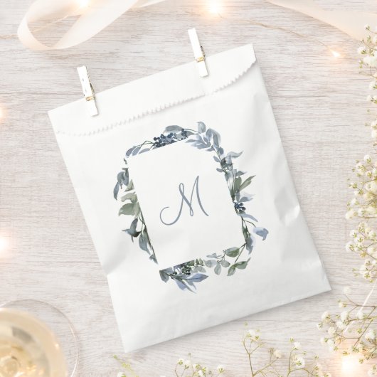 Botanische monogram bedankzakje (Geknipt)