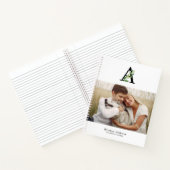 Botanische monogram Galerij met 4 foto's Notitieboek (Binnen)