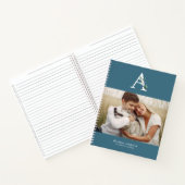 Botanische monogram Galerij met 4 foto's Notitieboek (Binnen)