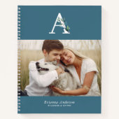 Botanische monogram Galerij met 4 foto's Notitieboek (Voorkant)