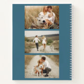 Botanische monogram Galerij met 4 foto's Notitieboek (Achterkant)