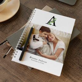 Botanische monogram Galerij met 4 foto's Notitieboek