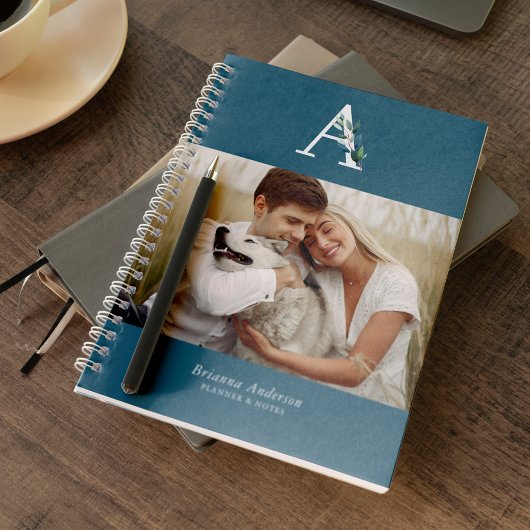 Botanische monogram Galerij met 4 foto's Notitieboek