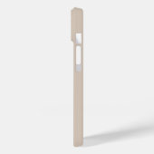 Botanische monogram Initiaal Neutrale beige Tan Ta Case-Mate iPhone Case (Achterkant / Links)