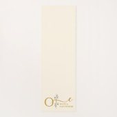 Botanische Monogram Pastel Yoga Yogamat (Achterkant)