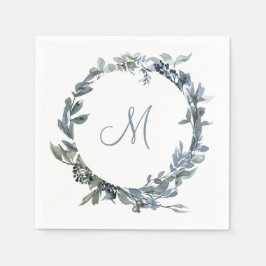 Botanische monogram servet