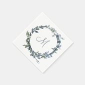 Botanische monogram servet (Hoek)