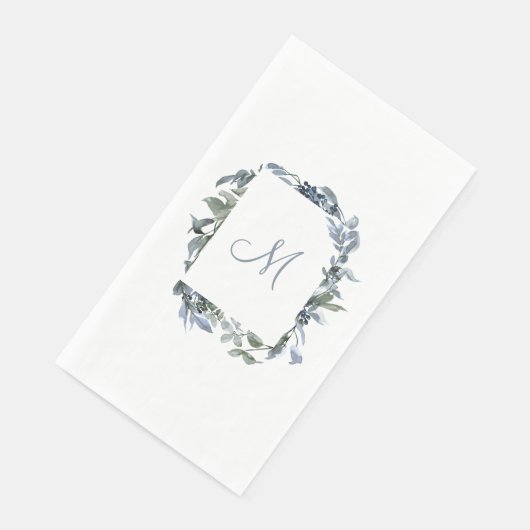 Botanische monogram servet (Hoek)