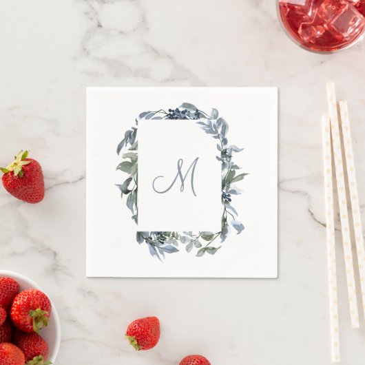 Botanische monogram servet (Insitu)