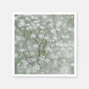 Botanische Mooie Baby's Breath Bloem Fotografie Servet