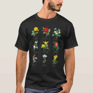  Botanische Mooie Bloemen Power T T-shirt