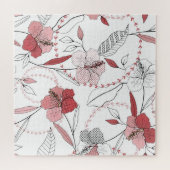 Botanische motieven: Geïsoleerde bloem Legpuzzel (Horizontaal)