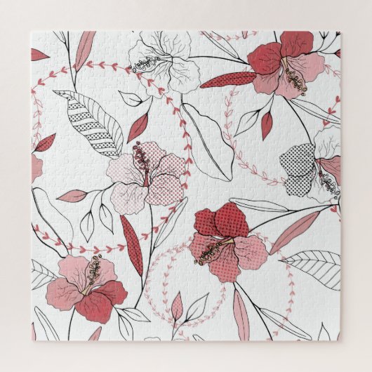 Botanische motieven: Geïsoleerde bloem Legpuzzel (Verticaal)