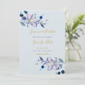 Botanische motifs Sla de Kaart Datum op (Staand voorkant)