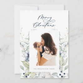 Botanische multi-foto Arctic Winter Feestdagenkaart