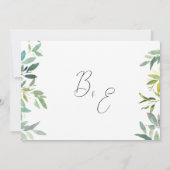 Botanische munt donkergroen gebladerte Dank u Kaart (Achterkant)