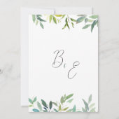 Botanische munt donkergroen gebladerte Save the Da Kaart (Achterkant)