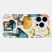 Botanische Mushroom Hoesje-Mate iPhone Case (Achterkant (horizontaal))