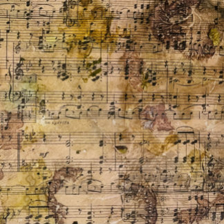 Botanische muziek met de ontkoppeling van muziek tissuepapier
