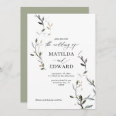 Botanische naaldbladeren met kettingblad (Voorkant / Achterkant)