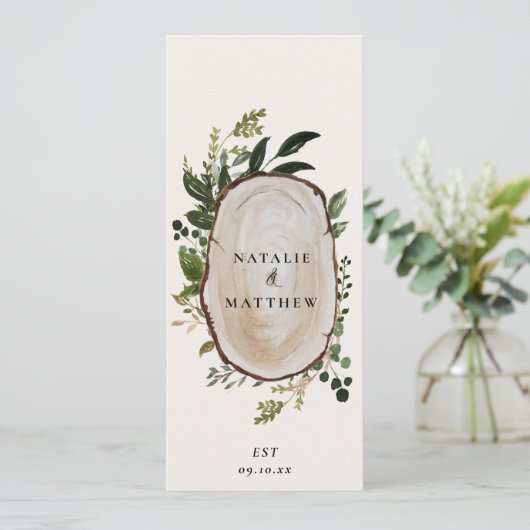 Botanische naaldboekenboerderij elegant rustige me menu (Staand voorkant)