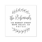 Botanische naam van het Adres van de Terugkeer Aan Zelfinktende Stempel (Design)