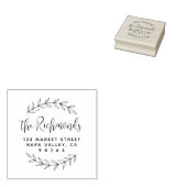 Botanische naam van het Adres van de Terugkeer het Rubberstempel (Gestempeld)