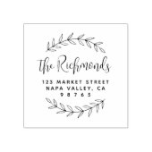 Botanische naam van het Adres van de Terugkeer het Rubberstempel (Afrduk)