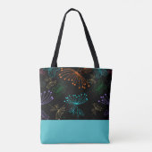 Botanische nachten Canvas tas (Achterkant)