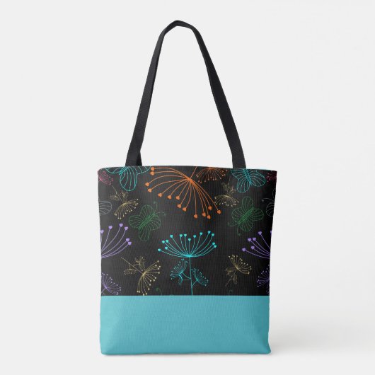 Botanische nachten Canvas tas (Achterkant)