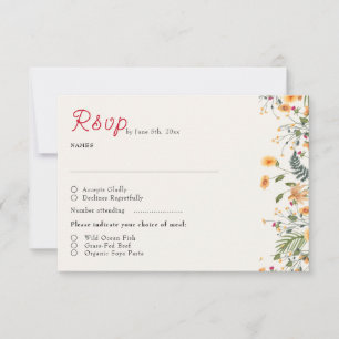 Botanische Narcissen Madeliefje Pioen Bloemen Brui RSVP Kaartje
