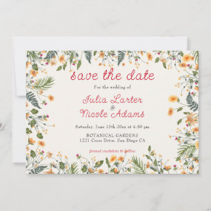 Botanische Narcissen Madeliefje Pioen Bloemen Brui Save The Date