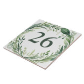 Botanische Natuur Custom House Nummer Bord Sign Tegeltje (Zijkant)