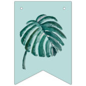 Botanische Natuur Happy Birthday Bunting Flags Vlaggetjes (Eerste vlag)