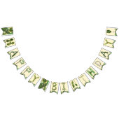 Botanische Natuur Happy Birthday Vlaggetjes (Alle)