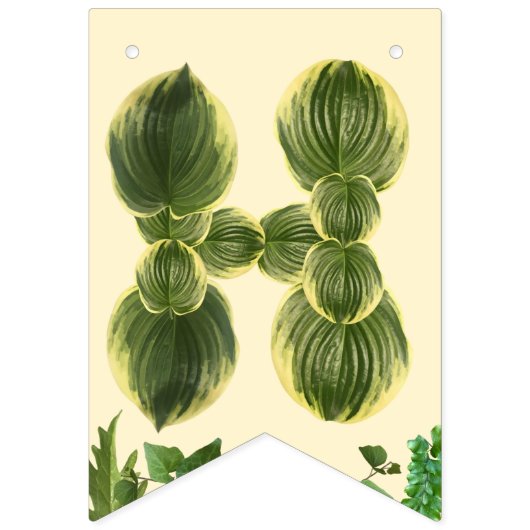 Botanische Natuur Happy Birthday Vlaggetjes (Tweede vlag)