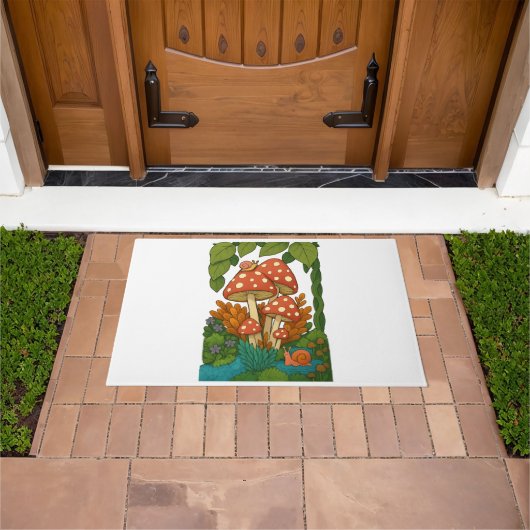 Botanische natuur kunst deurmat (Buiten)