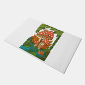 Botanische natuur kunst deurmat (Schuin)