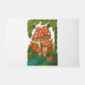 Botanische natuur kunst deurmat (Voorkant)