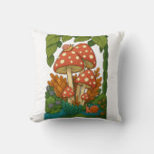 Botanische natuur kunst kussen (Voorkant)