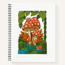 Botanische natuur kunst notitieboek