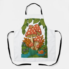 Botanische natuur kunst schort