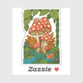 Botanische natuur kunst sticker (Vel)