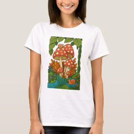 Botanische natuur kunst t-shirt