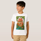 Botanische natuur kunst t-shirt (Voorkant volledig)