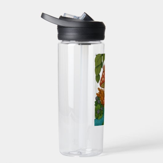 Botanische natuur kunst waterfles (Rechts)