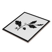 Botanische Natuur met blauw zwarte glans Tegeltje (Zijkant)