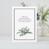 Botanische Natuur Sympathie Hartelijk dank Kaart (Staand voorkant)