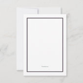 Botanische Natuur Sympathie Hartelijk dank Kaart (Achterkant)